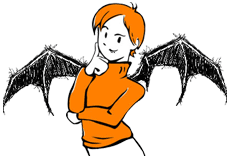 hi Yumi, is it ok if i give bat wings and fangs to your hiptop girl?